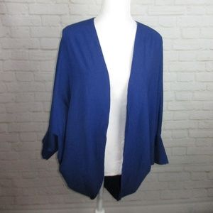 Wonderlush XS/S Blue Cocoon Open Cardigan NWOT